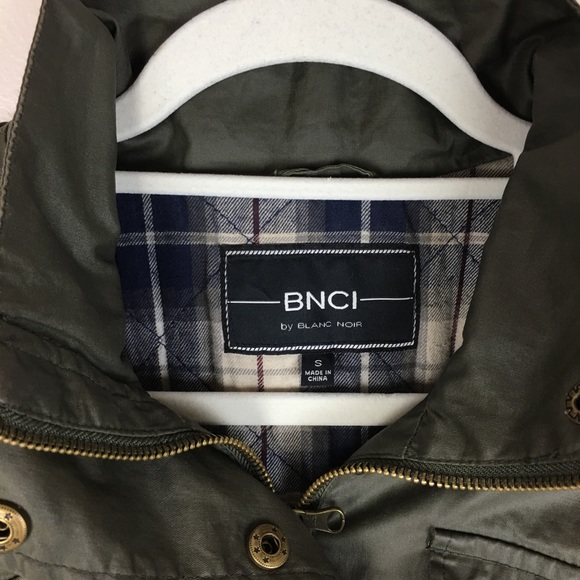 BNCI Blanc Noir Olive Quilted Utility Jacket - Picture 2 of 8